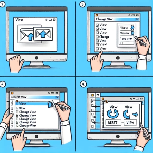 how to change view in outlook to default