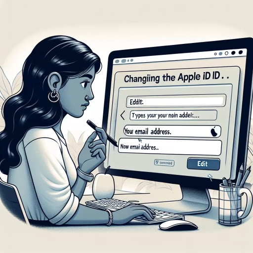 how to change your apple id email