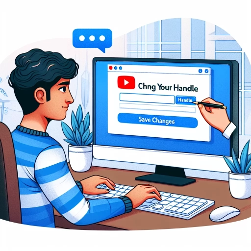 how to change youtube handle