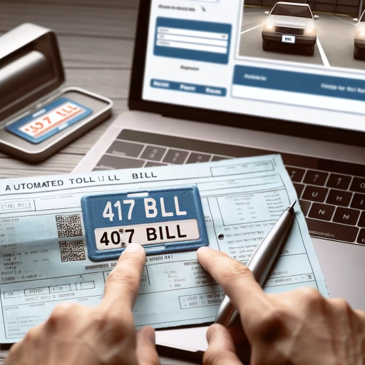 how to check 407 bill with license plate