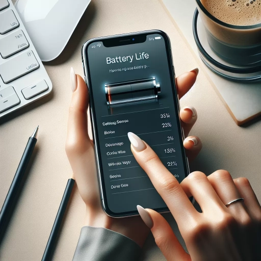 how to check battery life on iphone