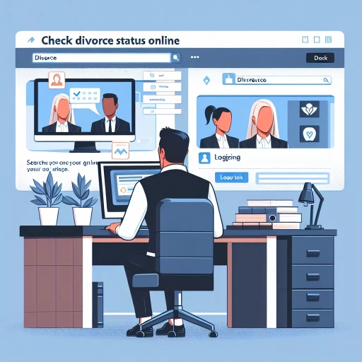 how to check divorce status online