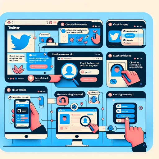 how to check hidden on twitter