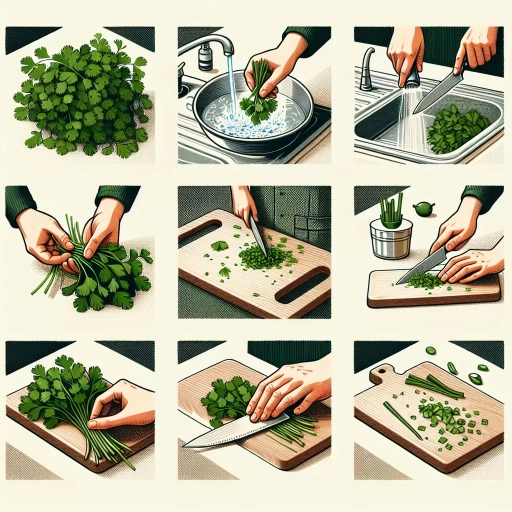 how to chop cilantro