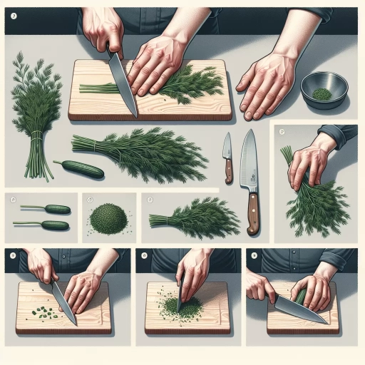 how to chop dill