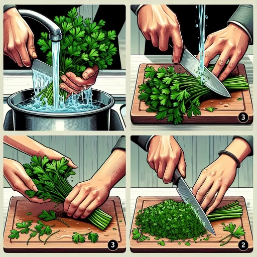 how to chop parsley