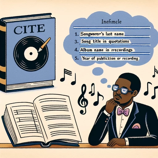 how to cite a song