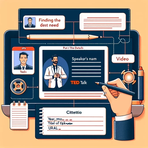 how to cite a ted talk apa