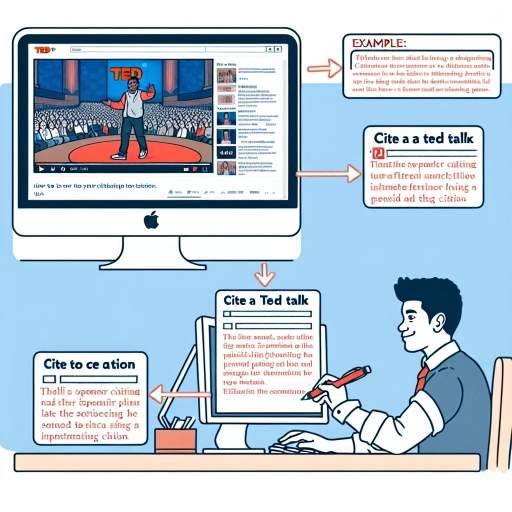 how to cite a ted talk