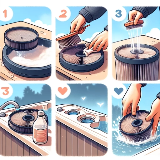 how to clean a hot tub filter