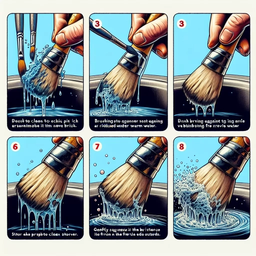 how to clean acrylic paint from brushes