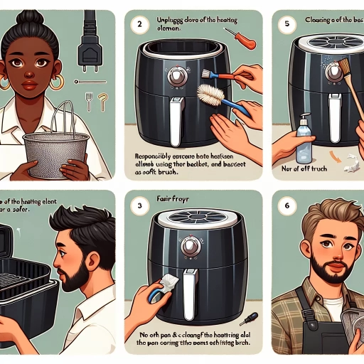 how to clean air fryer heating element