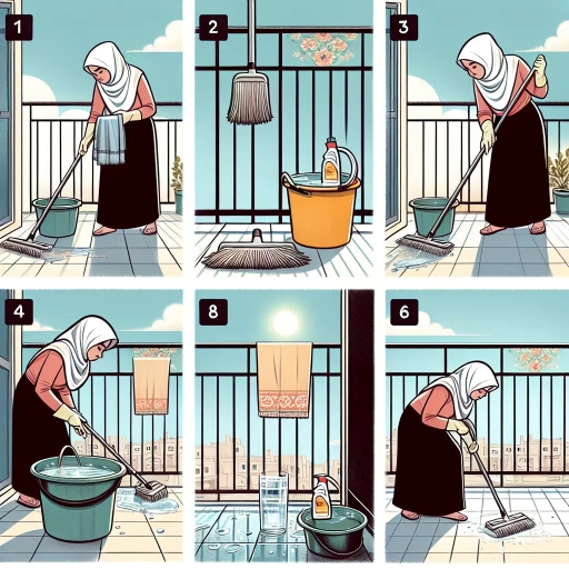 how to clean balcony floor