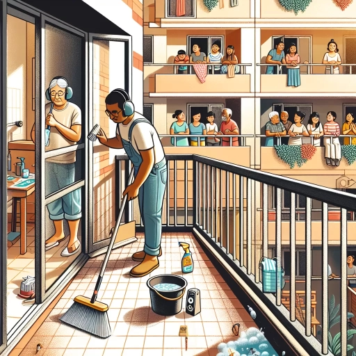 how to clean balcony without upsetting neighbours