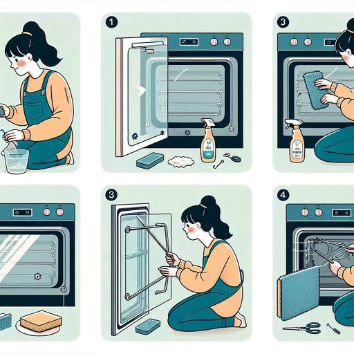 how to clean between oven door glass
