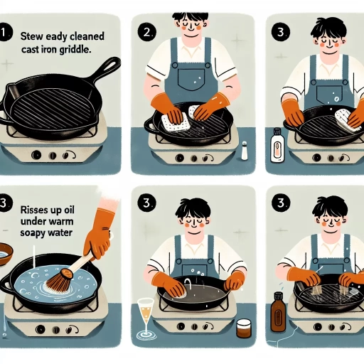 how to clean cast iron griddle