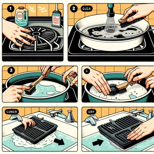how to clean cast iron stove grates