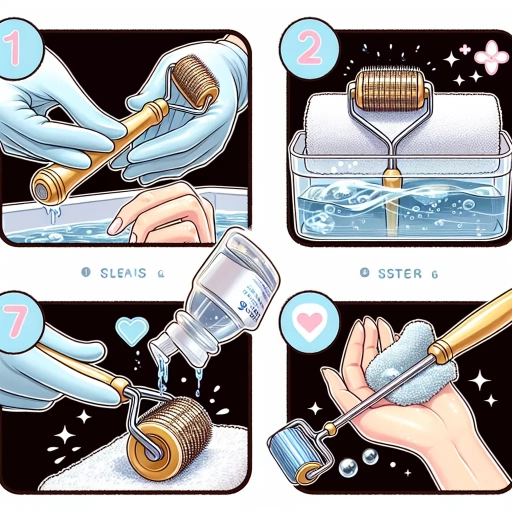 how to clean derma roller