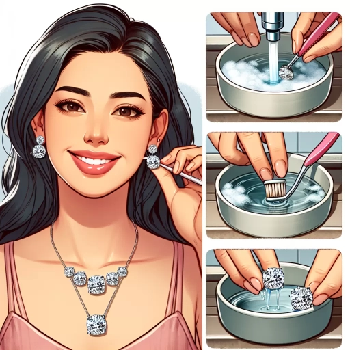 how to clean diamond earrings