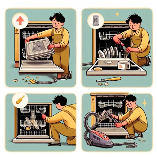 how to clean dishwasher drain