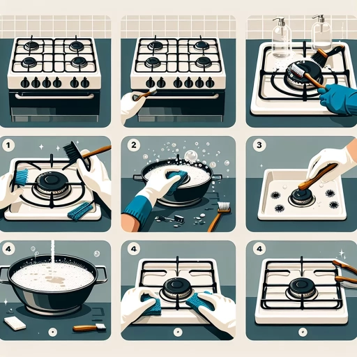 how to clean gas stove burners