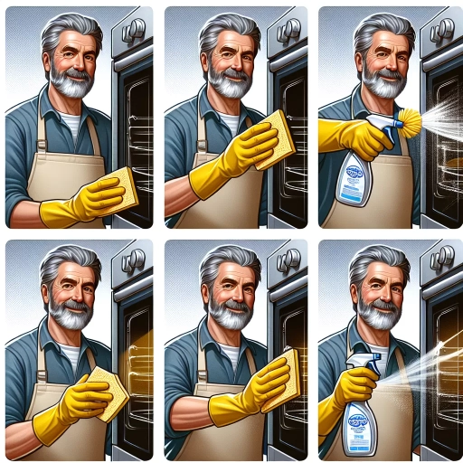 how to clean glass on oven door
