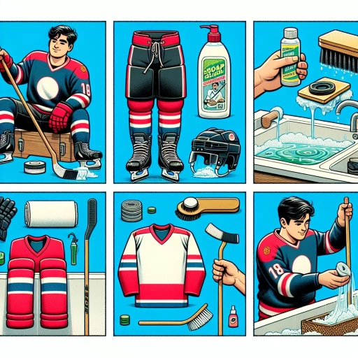how to clean hockey equipment