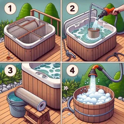 how to clean hot tub filter