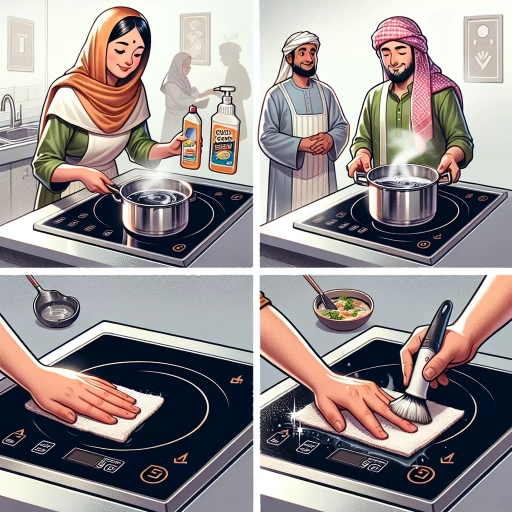 how to clean induction cooktop