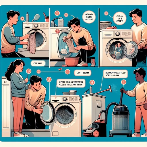 how to clean lint from dryer