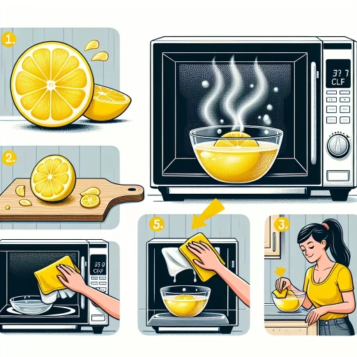 how to clean microwave with lemon