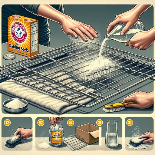 how to clean oven racks with baking soda and vinegar