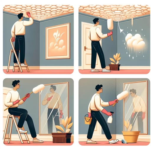 how to clean popcorn ceilings