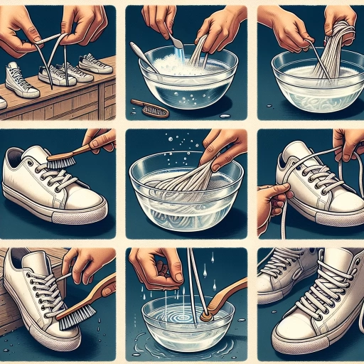 how to clean white shoelaces