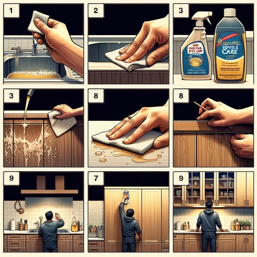 how to clean wood cabinets and make them shine