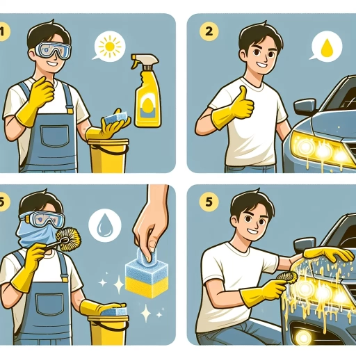 how to clean yellow headlights at home