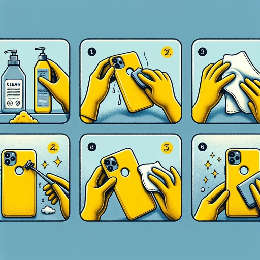 how to clean yellow phone case