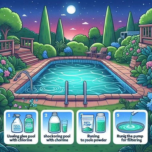 how to clear a green pool overnight