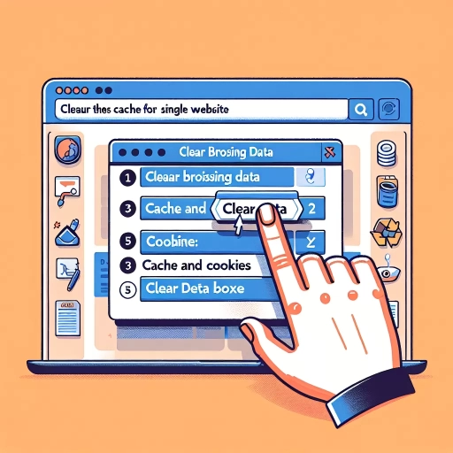 how to clear cache for one website