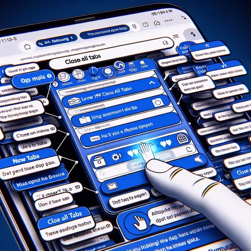 how to close 99 tabs on samsung