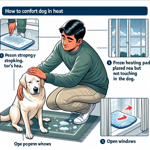 how to comfort a dog in heat