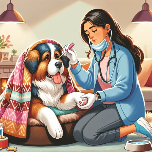 how to comfort a dog with a fever