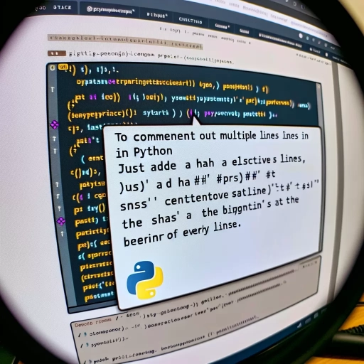 how to comment out multiple lines in python
