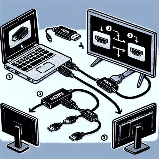 how to connect two monitors to a laptop with one hdmi port