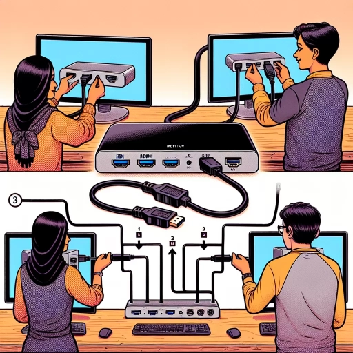 how to connect two monitors to one docking station