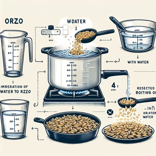 how to cook orzo water ratio