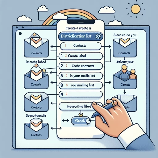 how to create a distribution list in gmail