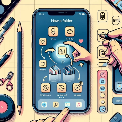 how to create a folder on iphone