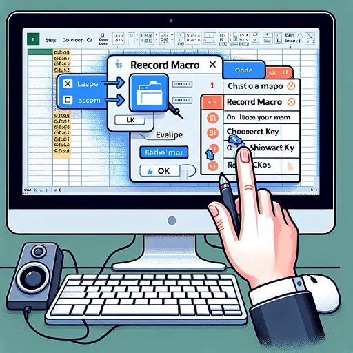 how to create a macro in excel