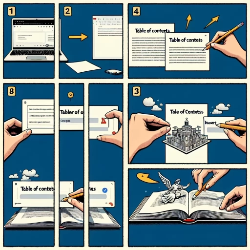 how to create a table of contents in google docs